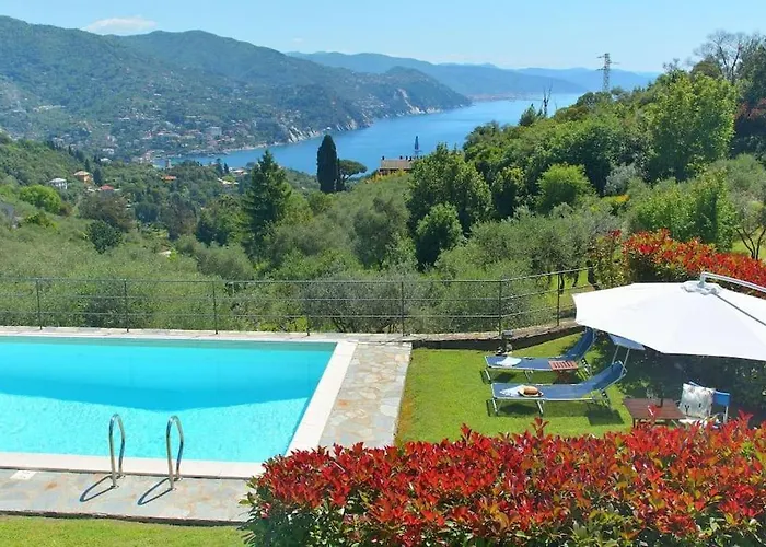 Costa Dei Gelsomini - 5 Posti Letto, Piscina E Giardino Privato Vista Mare Вилла Рапалло
