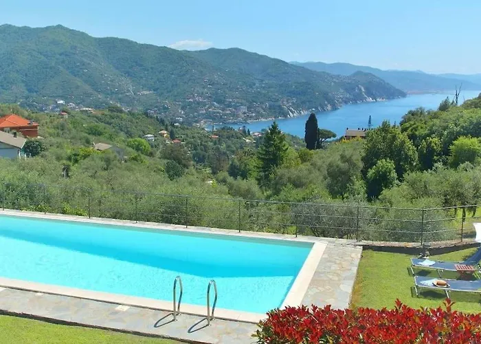 Costa Dei Gelsomini - 5 Posti Letto, Piscina E Giardino Privato Vista Mare * Rapallo