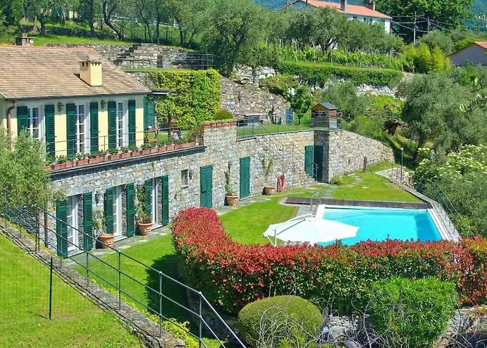 Costa Dei Gelsomini - 5 Posti Letto, Piscina E Giardino Privato Vista Mare Rapallo