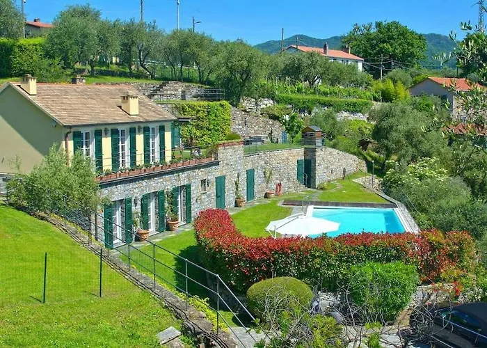 Costa Dei Gelsomini - 5 Posti Letto, Piscina E Giardino Privato Vista Mare Villa Rapallo